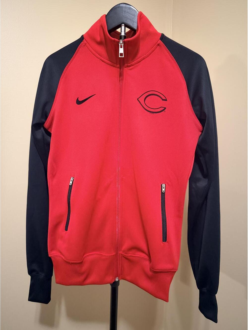 Nike Cincinnati Reds Zip-Up Jacket Women’s Small Red Black MLB Track Jacket